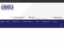 Tablet Screenshot of lumberassociation.org